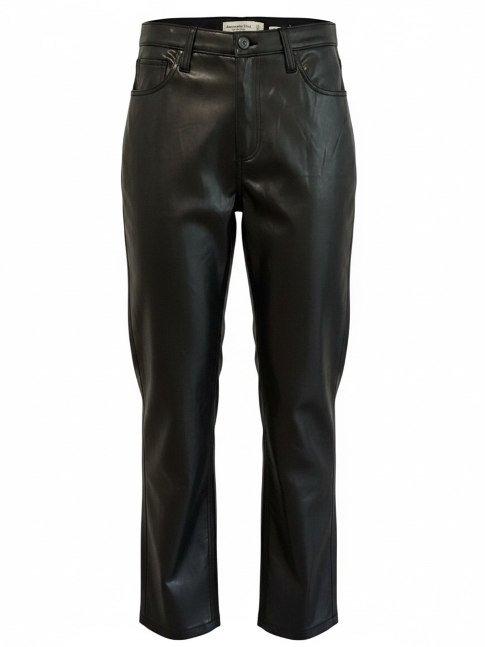 Abercrombie Vegan Leather Pants Black 24 Curve Love High Rise